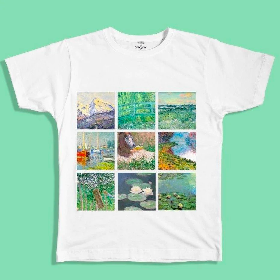 Camiseta Cuadros Monet Cuadrícula