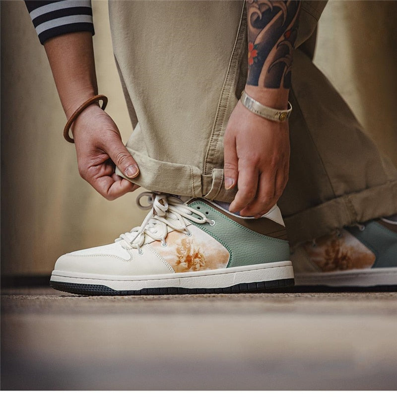 Zapatillas inspiradas en ángeles renacentistas