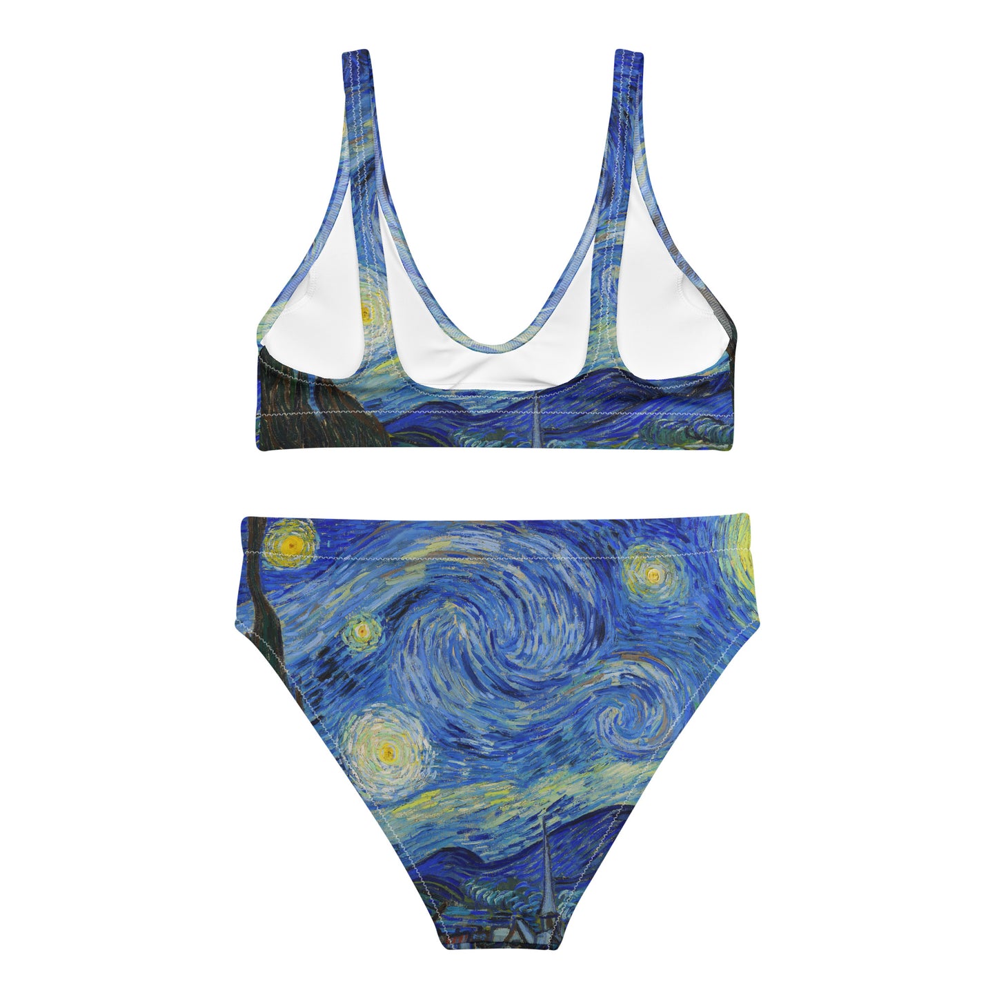 Bikini de talle alto Vincent van Gogh La noche estrellada