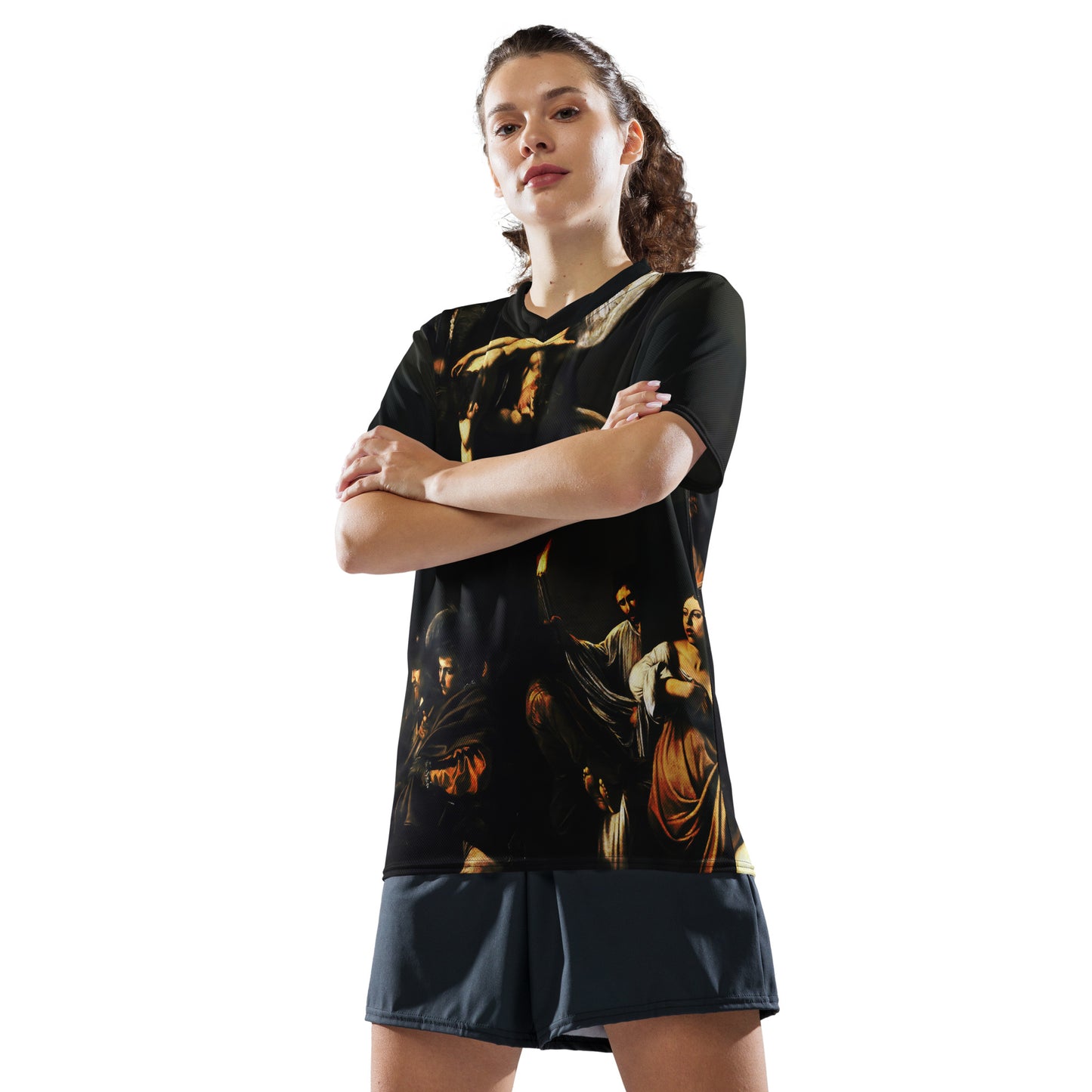 Maillot deportivo unisex Las Siete Obras de la Misericordia de Caravaggio
