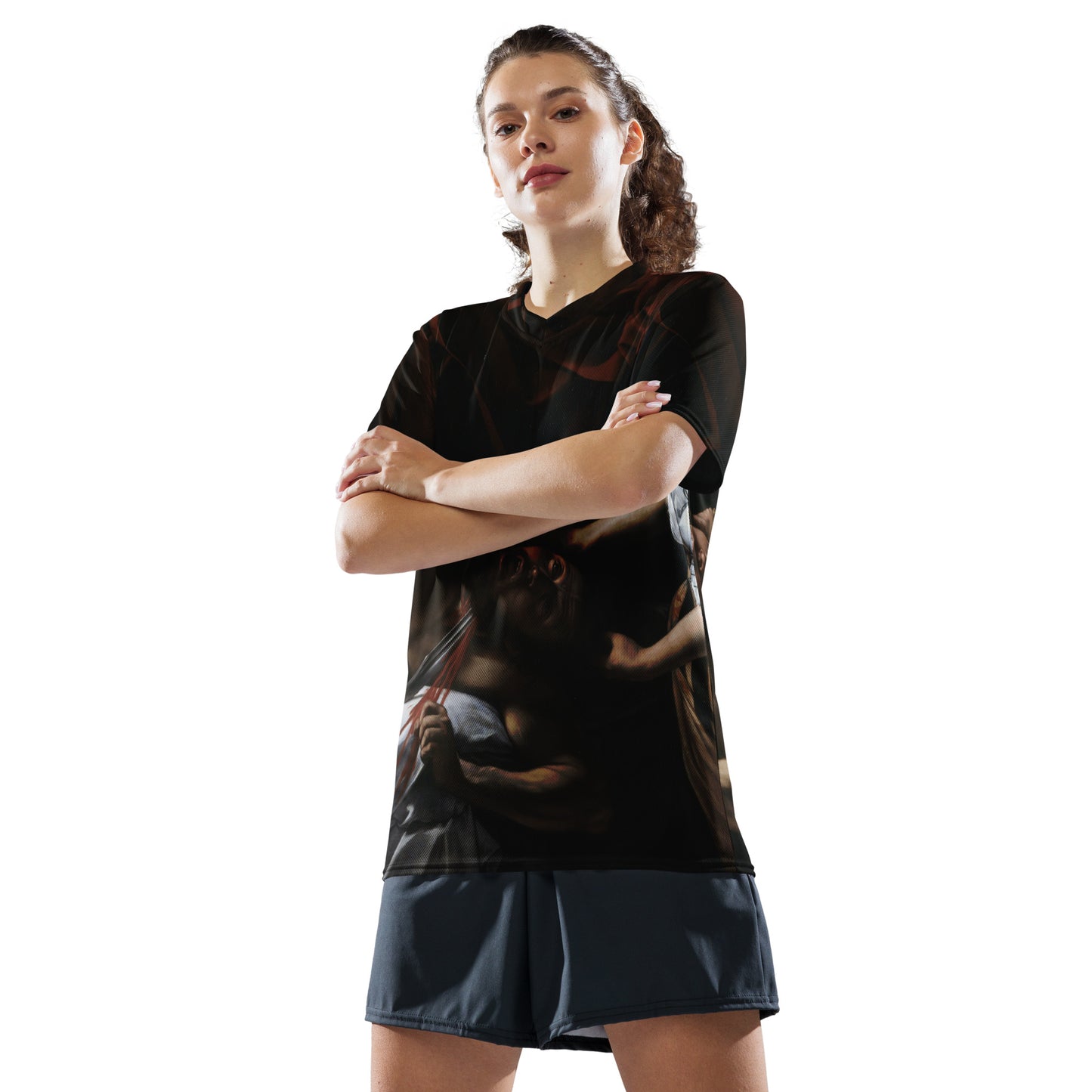Maillot deportivo unisex Judith decapitando a Holofernes
