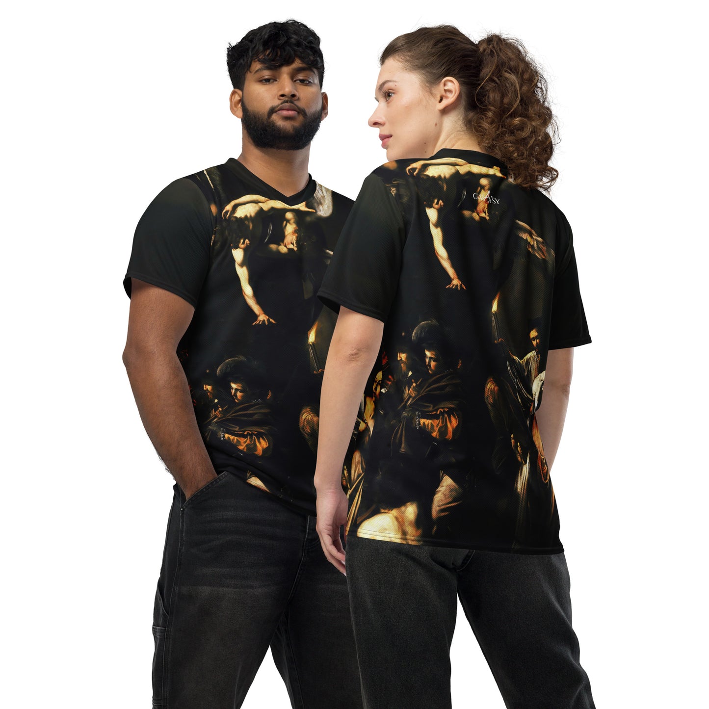 Maillot deportivo unisex Las Siete Obras de la Misericordia de Caravaggio