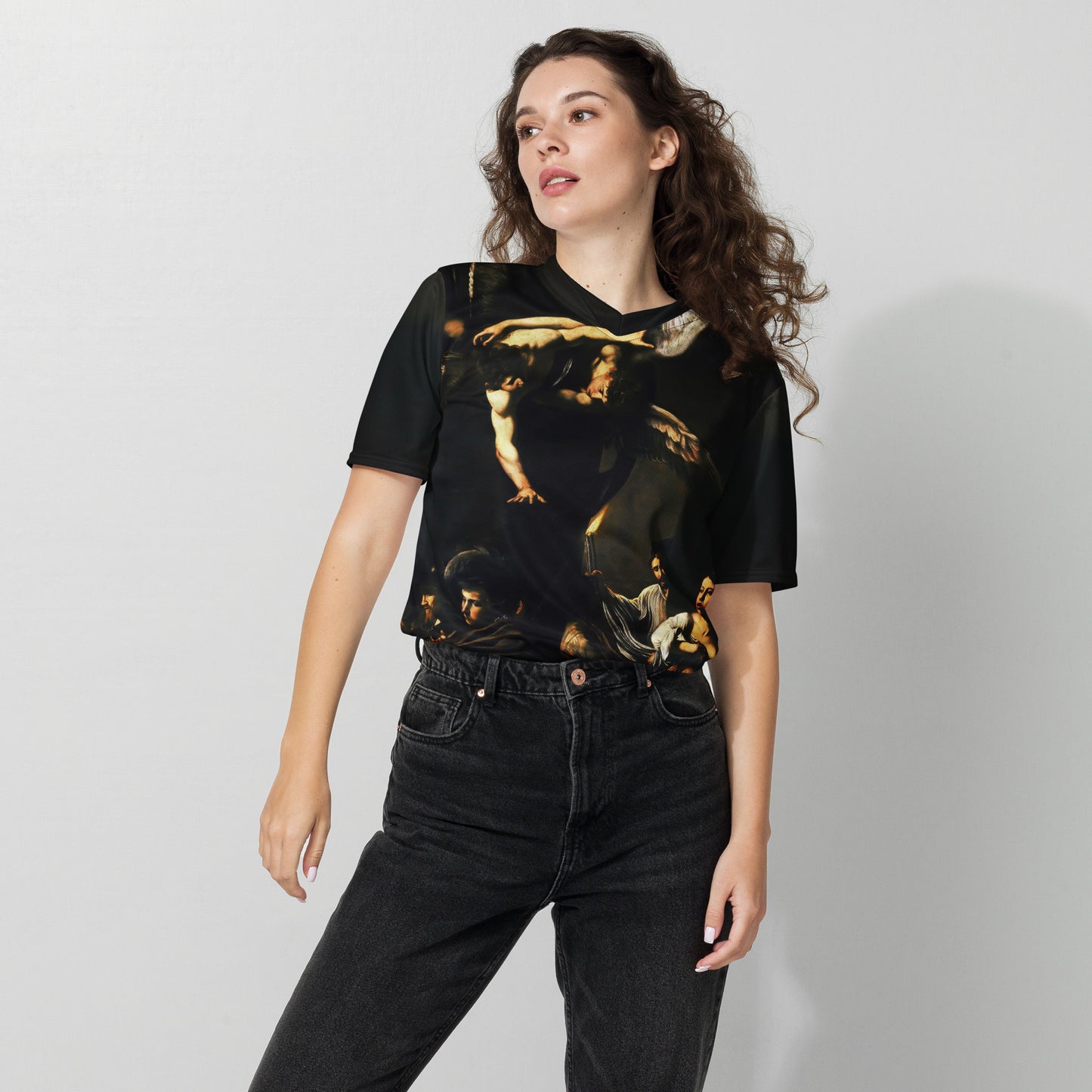 Maillot deportivo unisex Las Siete Obras de la Misericordia de Caravaggio