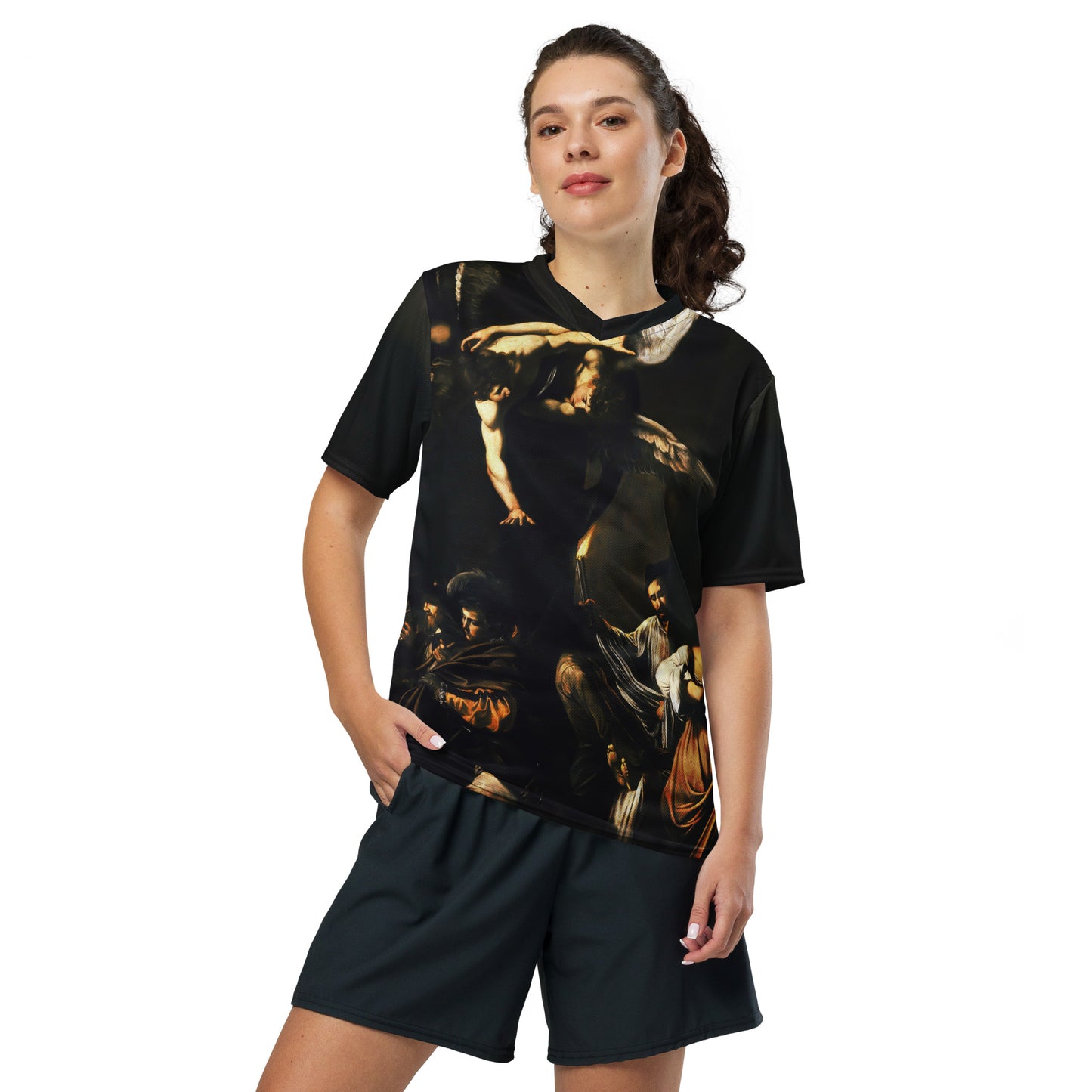 Maillot deportivo unisex Las Siete Obras de la Misericordia de Caravaggio