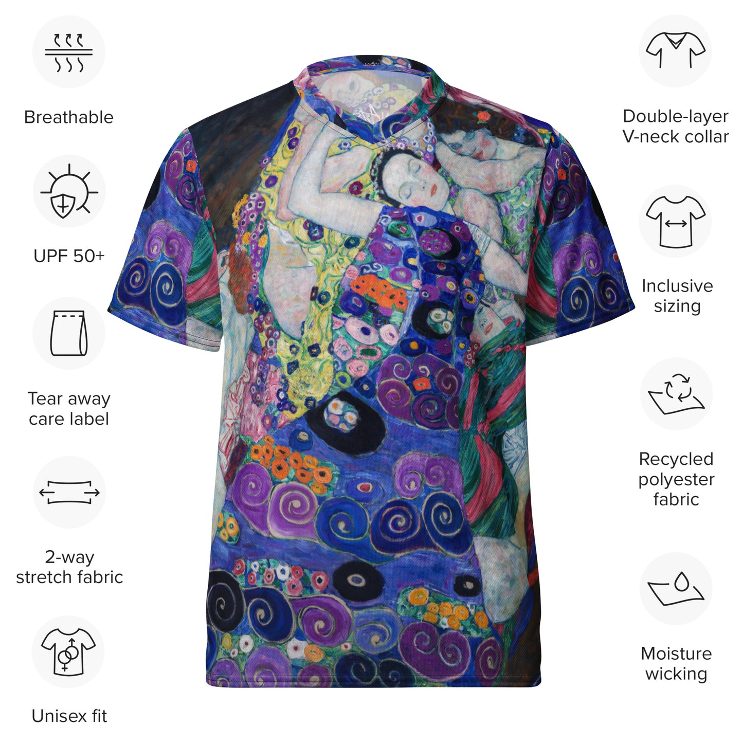 Maillot deportivo unisex Klimt La Doncella