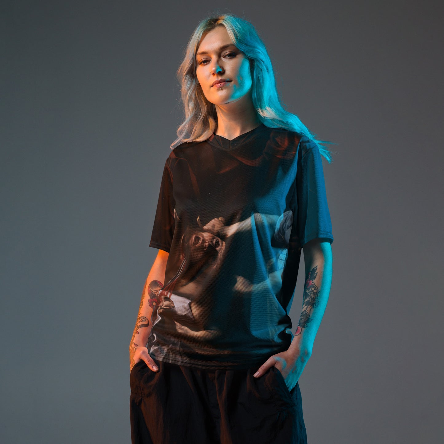 Maillot deportivo unisex Judith decapitando a Holofernes