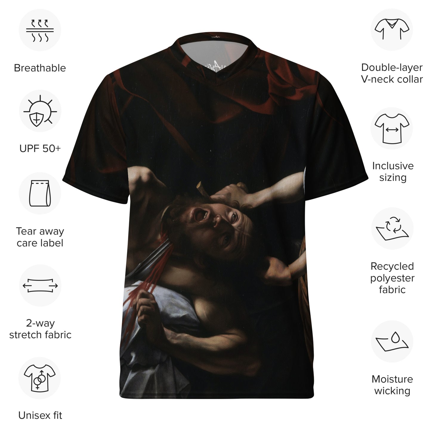 Maillot deportivo unisex Judith decapitando a Holofernes
