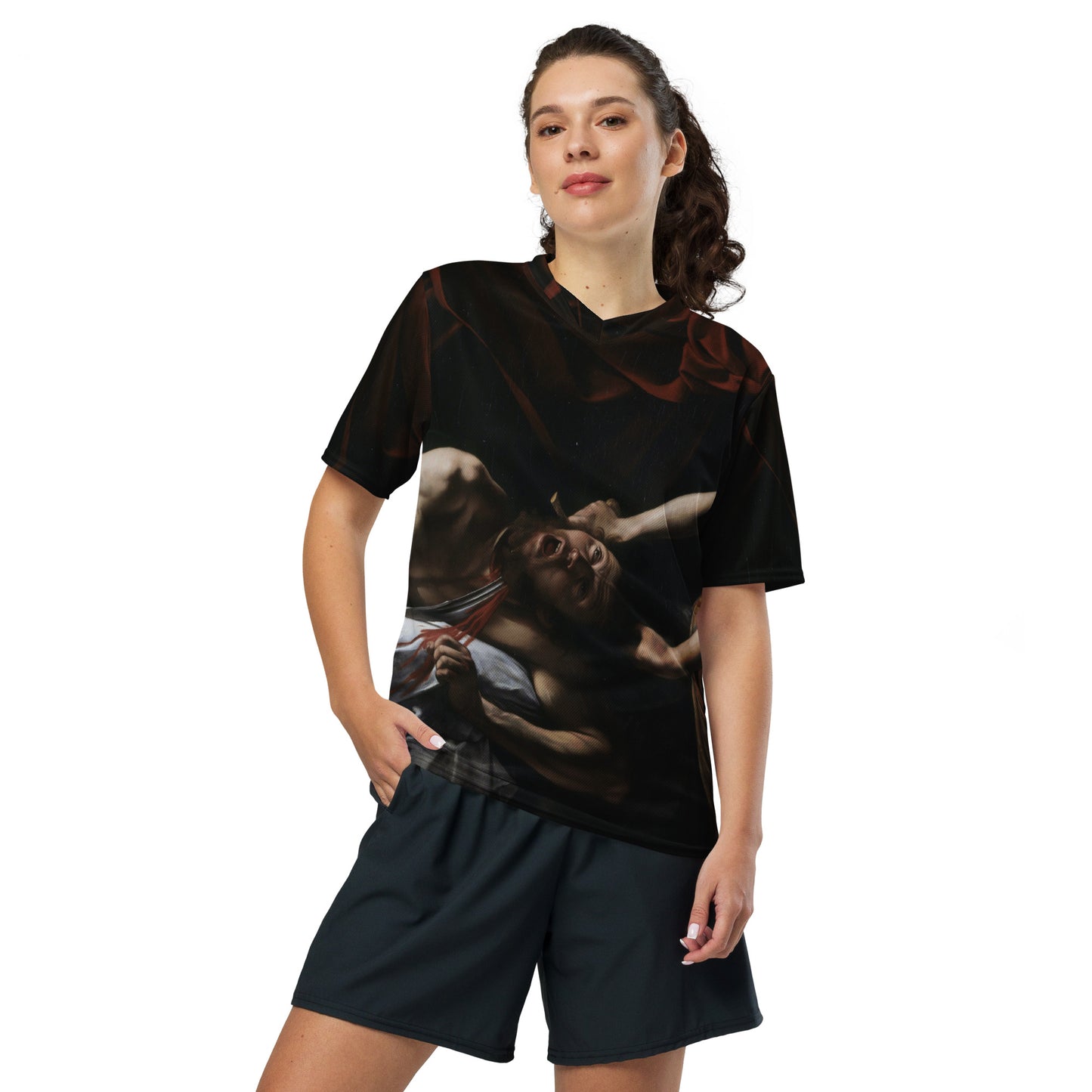Maillot deportivo unisex Judith decapitando a Holofernes