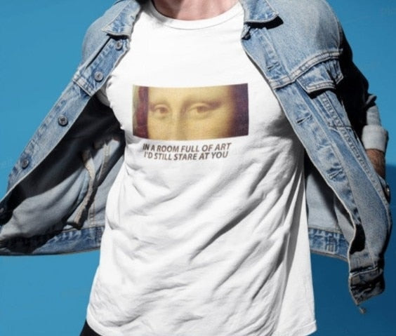 En una habitación llena de arte, todavía te miraría la camiseta