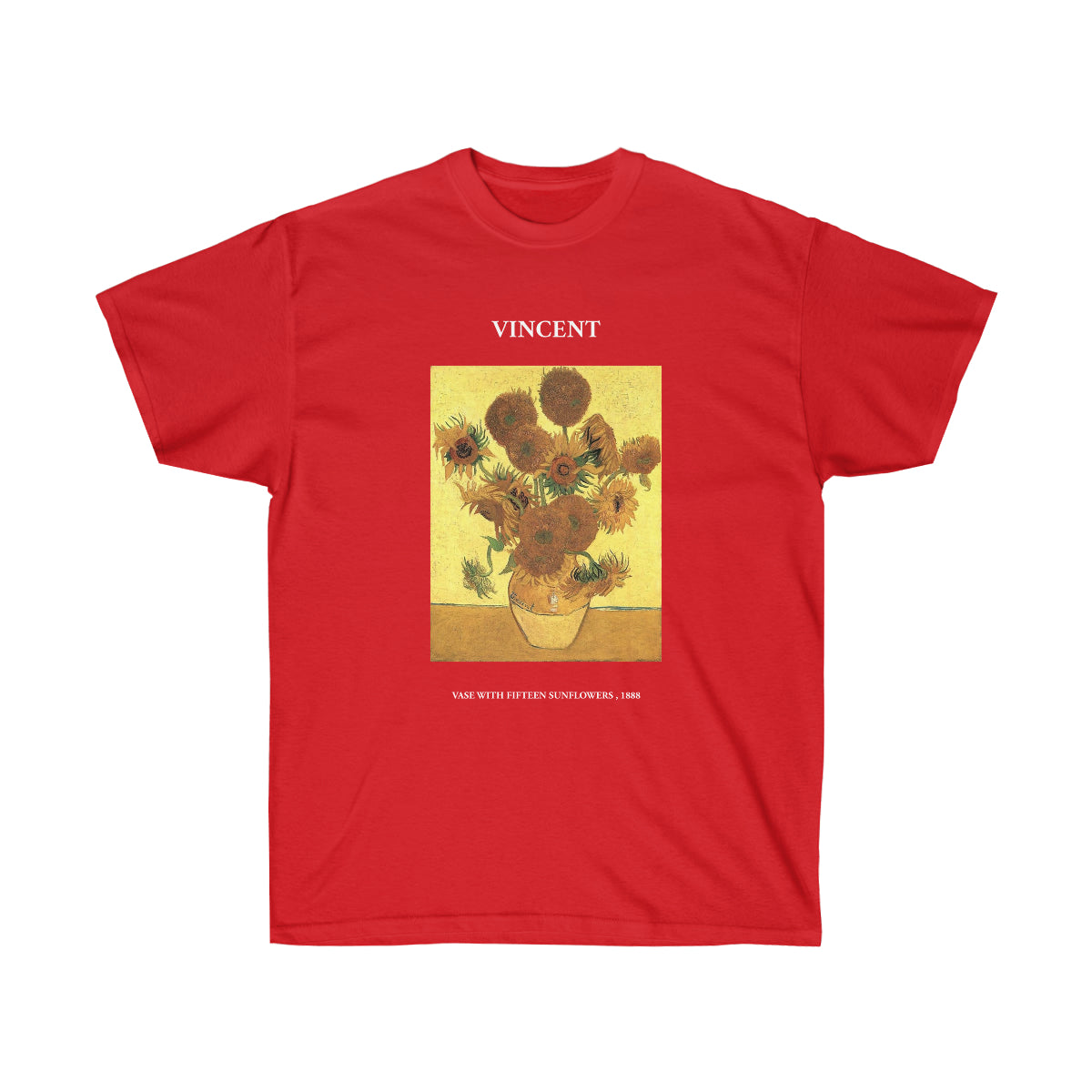 T-shirt Vincent van Gogh Vase avec quinze tournesols