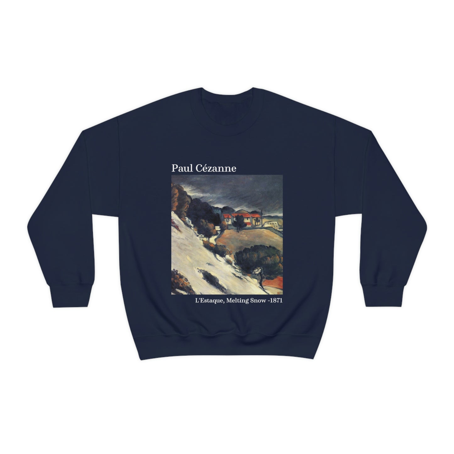 Paul Cézanne L'Estaque, Sudadera con nieve derretida