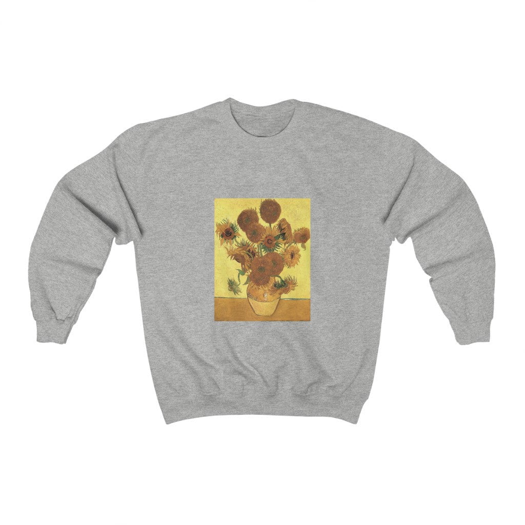 Sudadera Vincent van Gogh Jarrón con Quince Girasoles