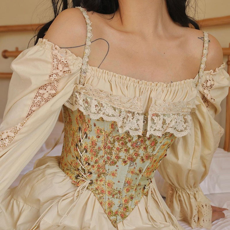 Corset inspiré des tournesols de Van Gogh