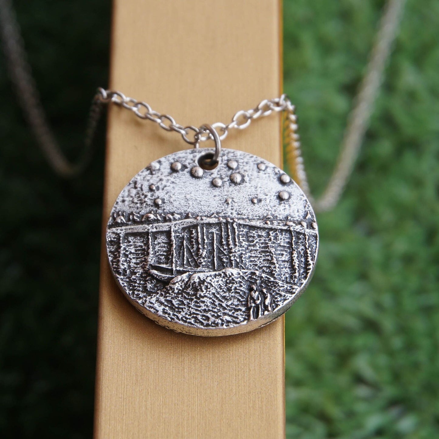 Collar con colgante Noche estrellada sobre el Ródano Van Gogh