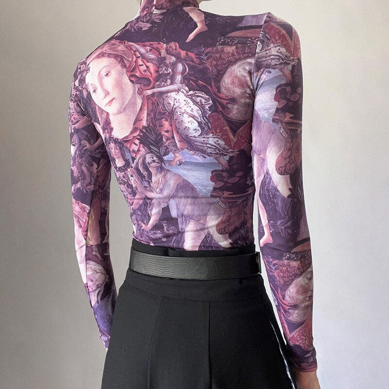 Haut inspiration Primavera Botticelli