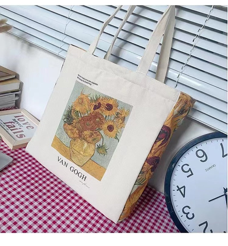 Bolsos de lona artísticos de Van Gogh