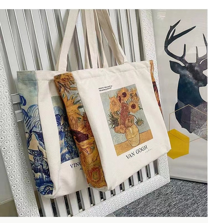 Bolsos de lona artísticos de Van Gogh