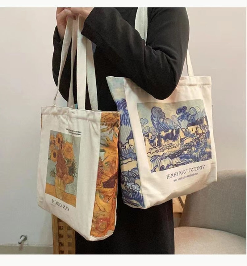 Bolsos de lona artísticos de Van Gogh