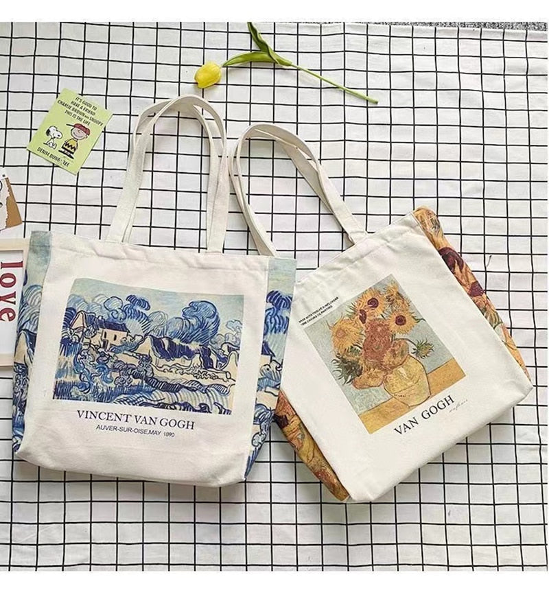Bolsos de lona artísticos de Van Gogh