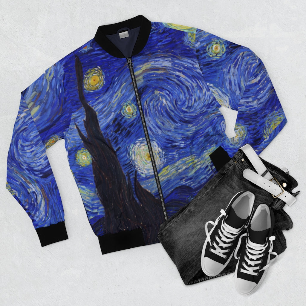Chaqueta bomber noche estrellada