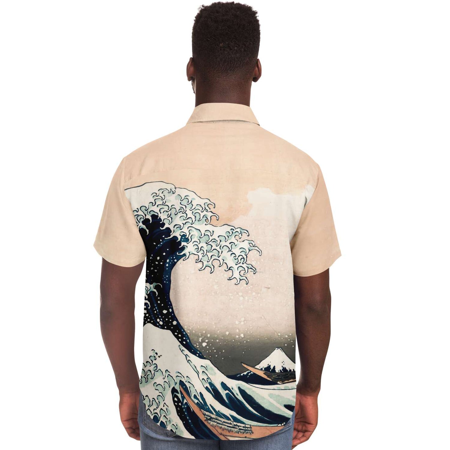 Hokusai La gran ola de Kanagawa CAMISA BOTONES