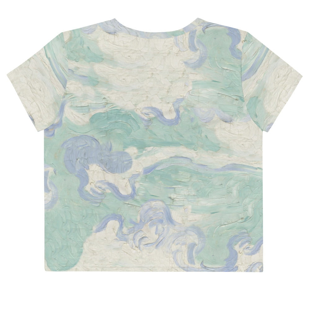 Crop top champ vert van gogh