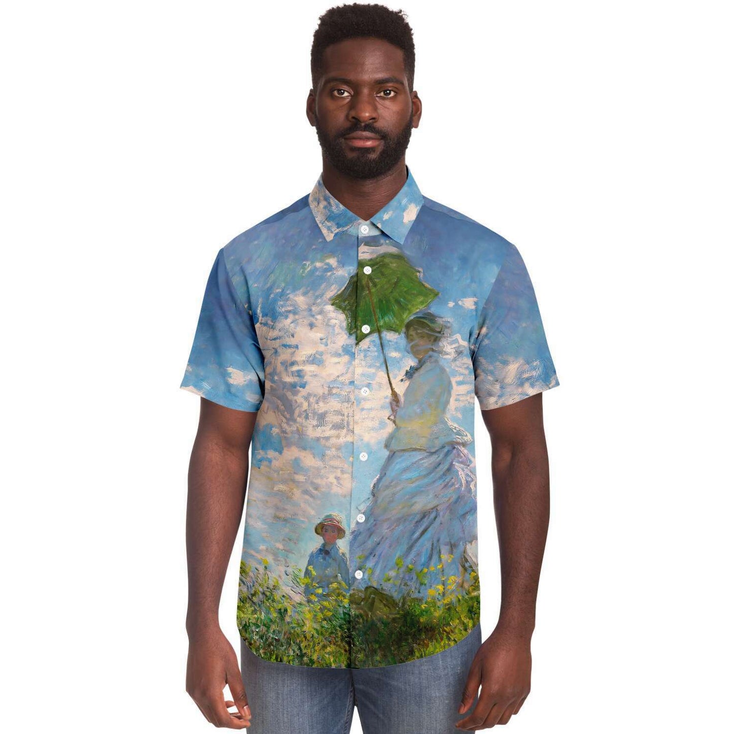 MONET Femme à la Chemise Boutonnée Parasol