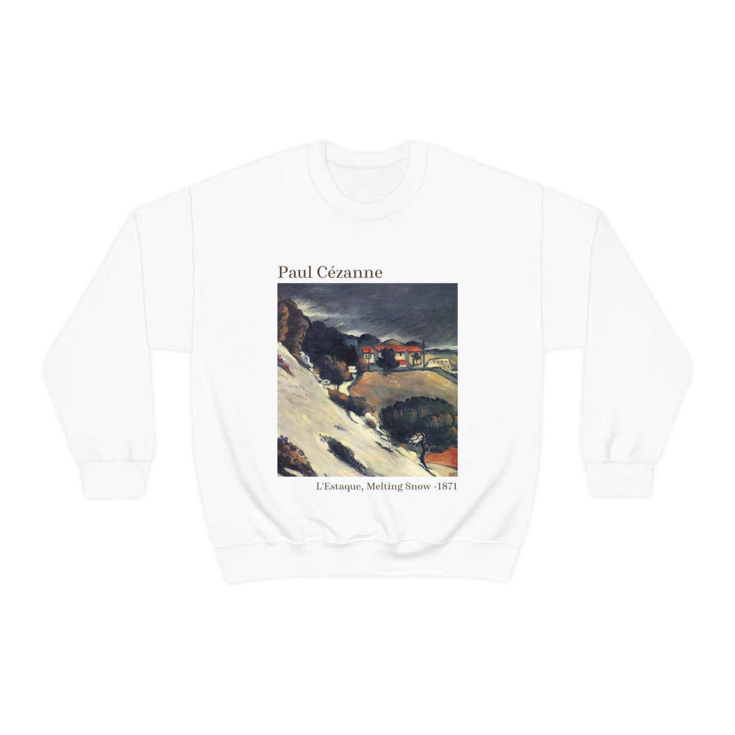Paul Cézanne L'Estaque, Sudadera con nieve derretida
