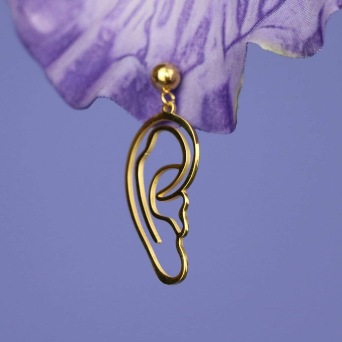 Pendientes Van Gogh Line Art