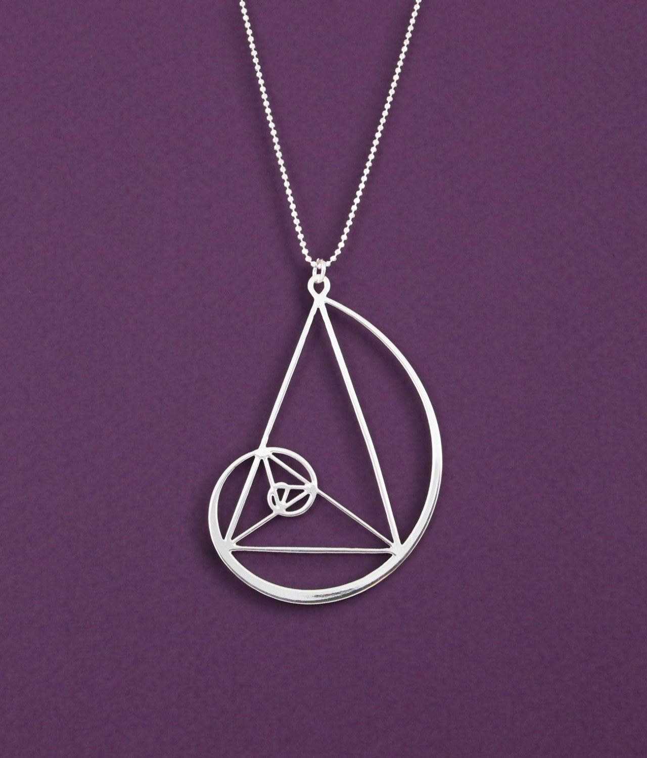 Collar Proporción Dorada Espiral