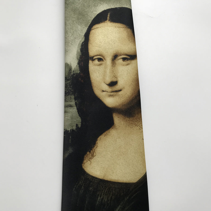 Corbata suave Mona Lisa vintage