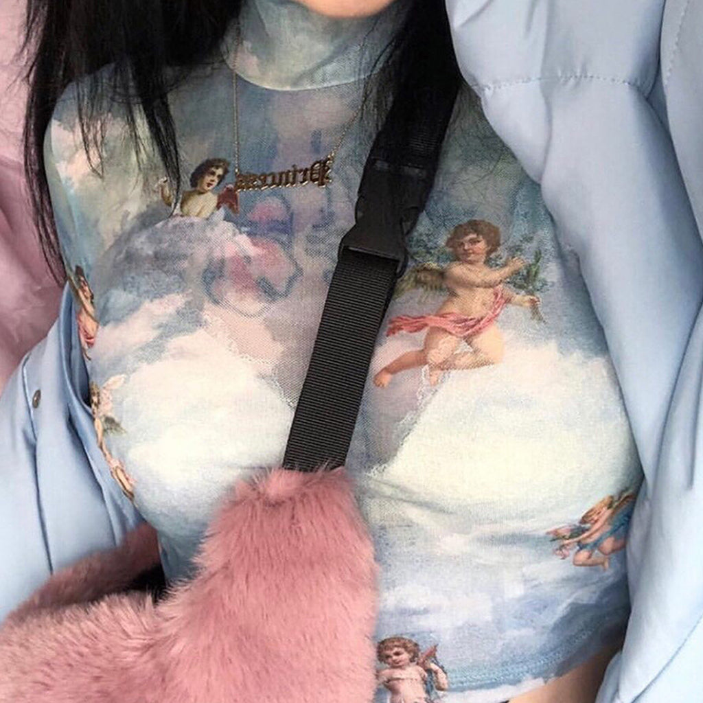 Camiseta de malla Aesthetic Angels