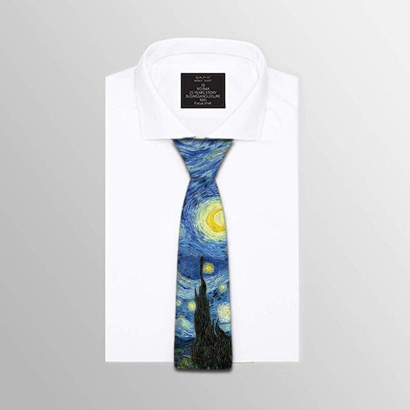 Corbata clásica noche estrellada
