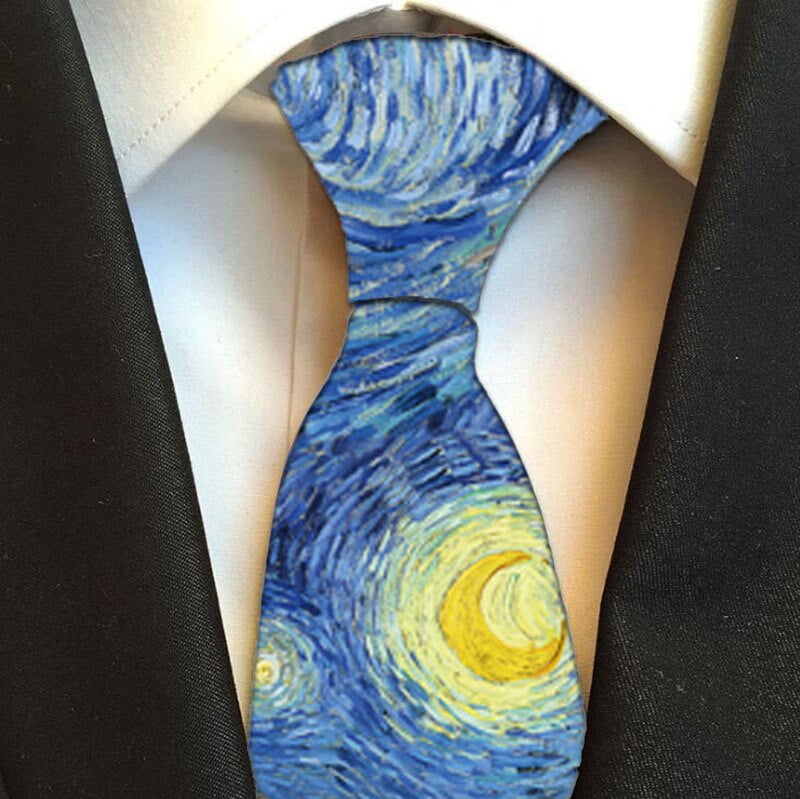 Corbata clásica noche estrellada