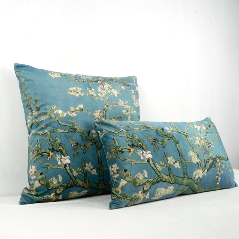 Taies d'oreiller fleur d'amandier Van Gogh