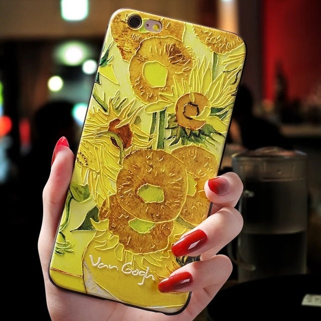 Coques iPhone en relief Van Gogh