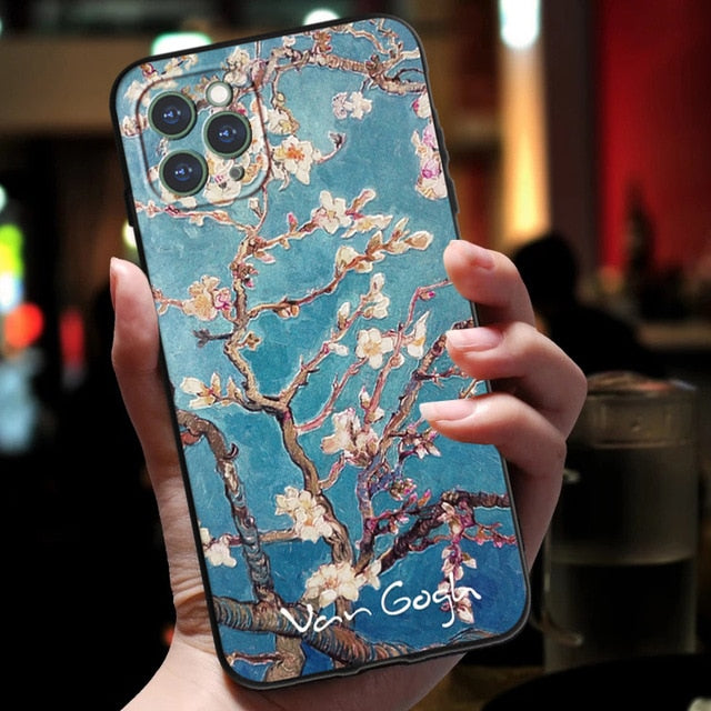 Coques iPhone en relief Van Gogh