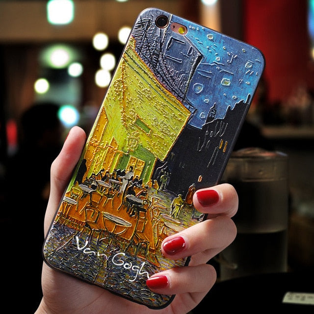 Coques iPhone en relief Van Gogh