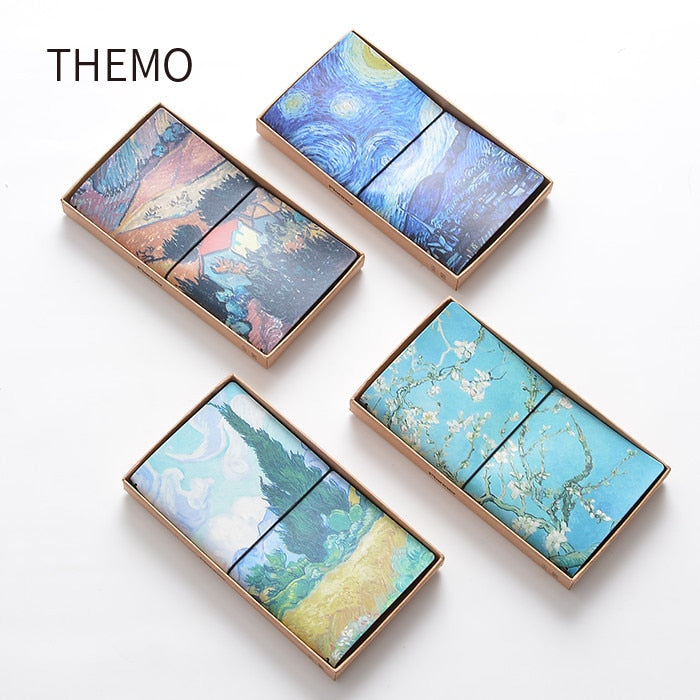 Cuaderno con tapa de cuero Van Gogh