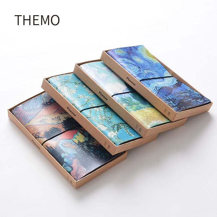 Cuaderno con tapa de cuero Van Gogh
