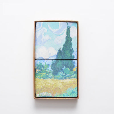 Cuaderno con tapa de cuero Van Gogh