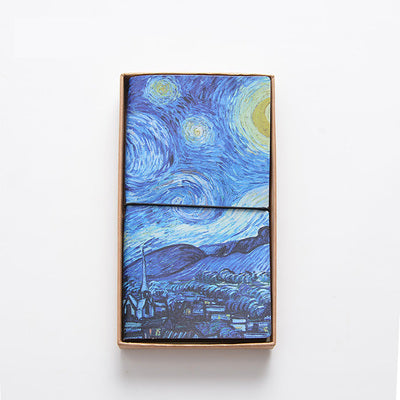 Cuaderno con tapa de cuero Van Gogh