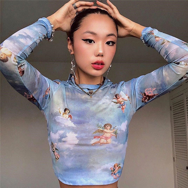 Camiseta de malla Aesthetic Angels