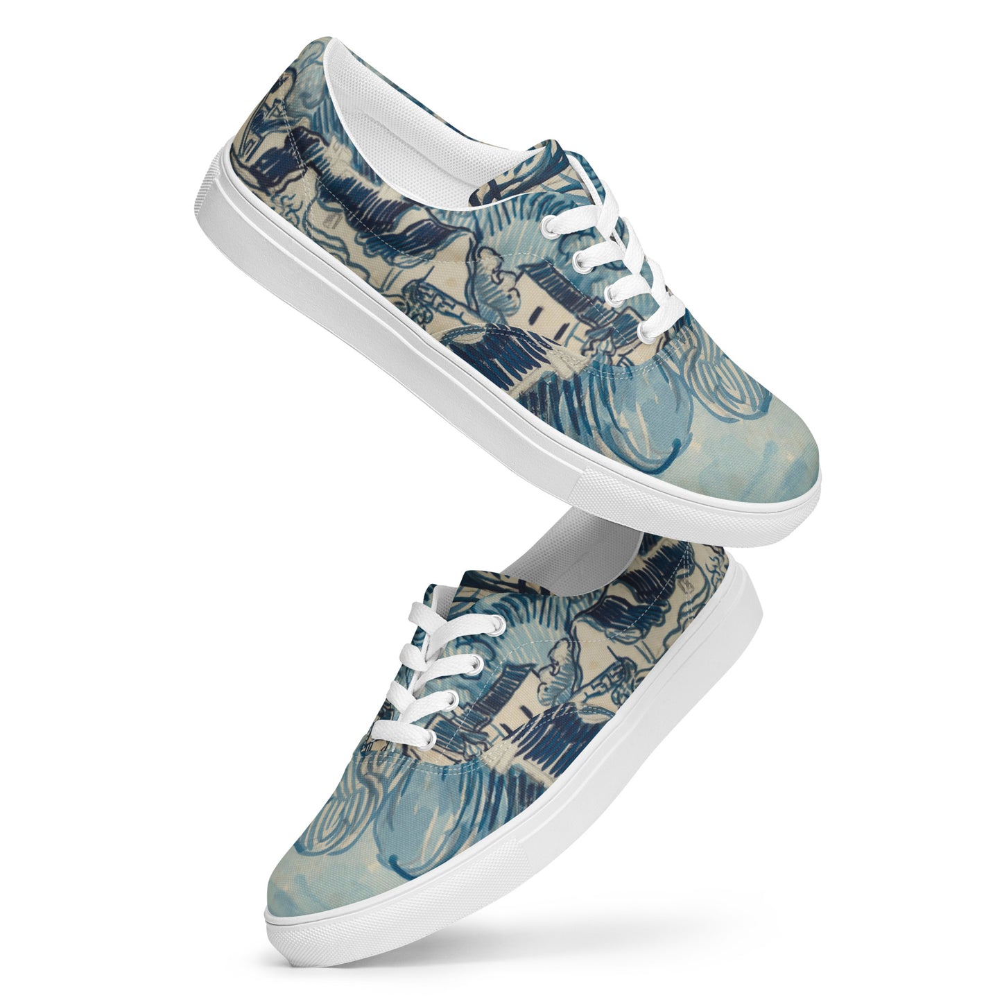 Zapatillas Paisaje con Casas Van Gogh