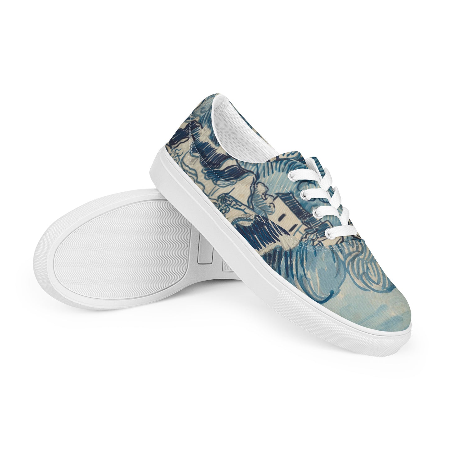 Zapatillas Paisaje con Casas Van Gogh