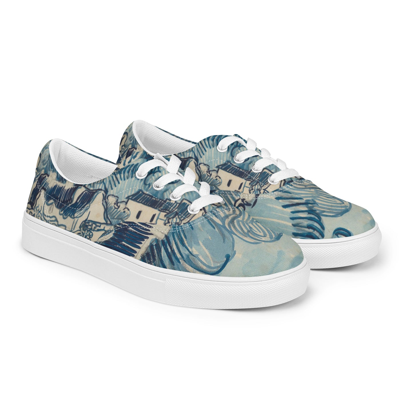 Zapatillas Paisaje con Casas Van Gogh