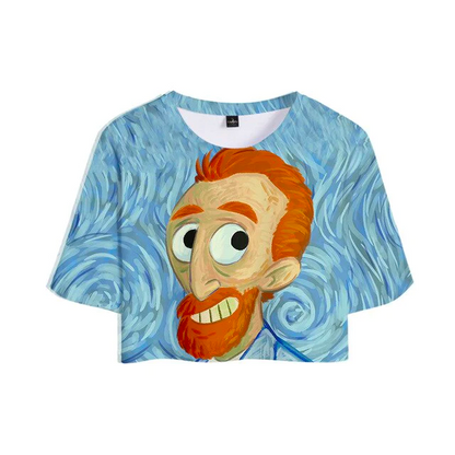 Van Gogh Crop Tops