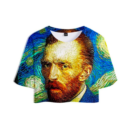 Van Gogh Crop Tops