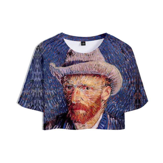 Van Gogh Crop Tops