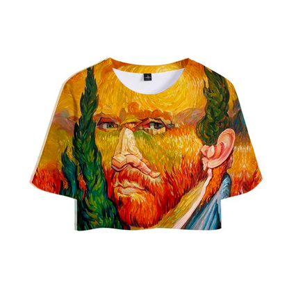 Van Gogh Crop Tops